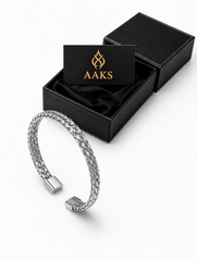 AAKS Braided Steel Bracelet | Premium Stainless Steel Bracelet