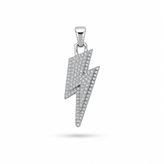 AAKS Thunder Spark Pendant | Premium Iced-Out Lightning Pendant