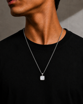 AAKS Signature Square Pendant | Premium Stainless Steel Pendant