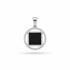 AAKS Infinity Frame Pendant | Premium Stainless Steel Geometric Pendant