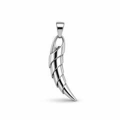 AAKS Spiral Fang Pendant | Premium Stainless Steel Fang Pendant