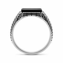 AAKS Obsidian Signet Ring | Premium Stainless Steel Ring