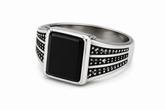 AAKS Eclipse Signet Ring | Premium Stainless Steel Statement Ring