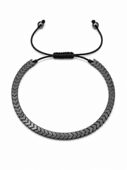 AAKS Shadow Weave Bracelet | Premium Black Stainless Steel Bracelet