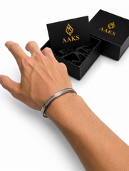 AAKS Ayat Ul Kursi Bracelet | Islamic Stainless Steel Cuff Bracelet