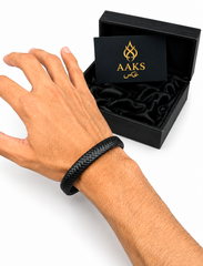 AAKS Terra Bracelet | Premium Braided Leather Bracelet