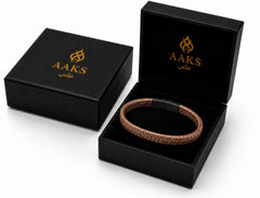 AAKS Terra Bracelet | Premium Braided Leather Bracelet