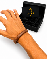 AAKS Terra Bracelet | Premium Braided Leather Bracelet