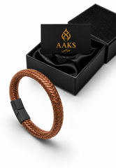 AAKS Terra Bracelet | Premium Braided Leather Bracelet