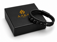 AAKS Midnight Duo Bracelet | Premium 2-Piece Bracelet Set