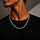 AAKS Infinity Weave Chain (Silver) | Premium Stainless Steel Braided Chain