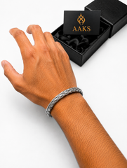 AAKS Braided Steel Bracelet | Premium Stainless Steel Bracelet