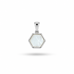 AAKS Hexa Edge Pendant | Premium Stainless Steel Hexagon Pendant