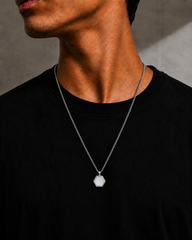 AAKS Hexa Edge Pendant | Premium Stainless Steel Hexagon Pendant