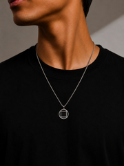 AAKS Infinity Frame Pendant | Premium Stainless Steel Geometric Pendant