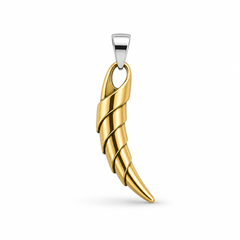 AAKS Spiral Fang Pendant | Premium Stainless Steel Fang Pendant