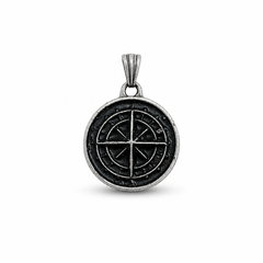 AAKS Compass Legacy Pendant | Premium Stainless Steel Compass Pendant