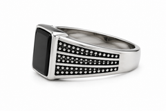 AAKS Eclipse Signet Ring | Premium Stainless Steel Statement Ring