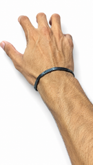 AAKS Shadow Weave Bracelet | Premium Black Stainless Steel Bracelet