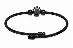 AAKS Crown Cable Bracelet | Premium Stainless Steel Cable Bracelet