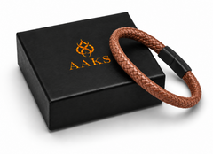 AAKS Terra Bracelet | Premium Braided Leather Bracelet