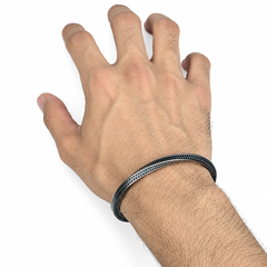 AAKS Carbon Edge Cuff | Premium Stainless Steel Bracelet