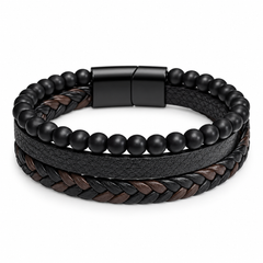 AAKS Urban Fusion Bracelet | Premium Leather Bracelet