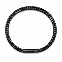 AAKS Obsidian Weave Bracelet|Premium Stainless Steel Cable Bracelet